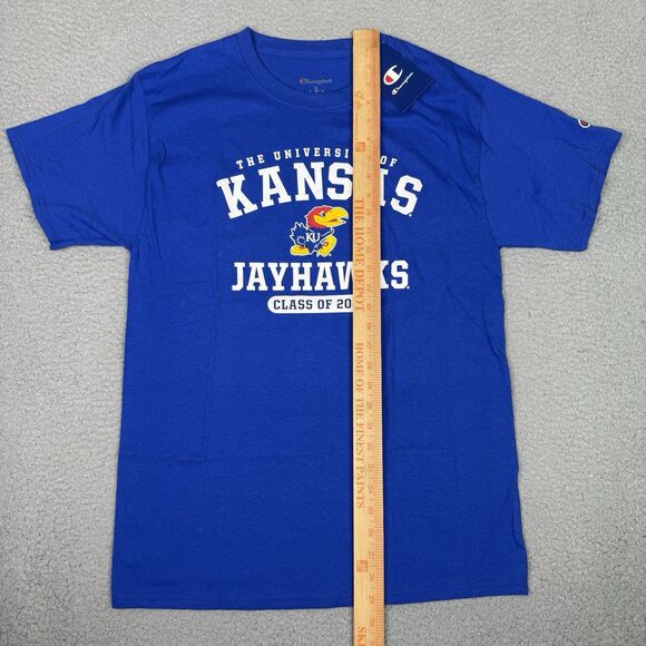 Kansas Jayhawks Shirt Mens Medium Blue Class of 2027 Champion T-Shirt Tee NWT - Picture 9 of 10